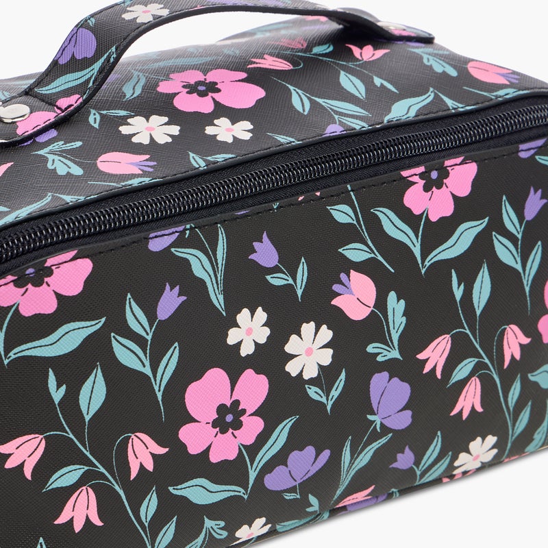 LIFESTYLE Floral Print Cosmetic Bag for Women - Image 4